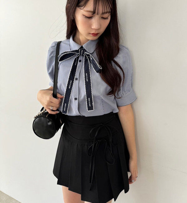  「ロゴボウタイブラウス」|シャツ・ブラウス|