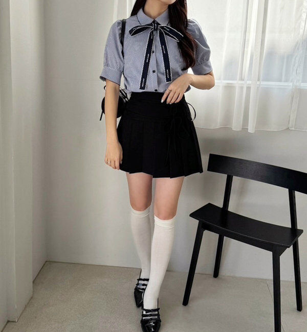  「ロゴボウタイブラウス」|シャツ・ブラウス|