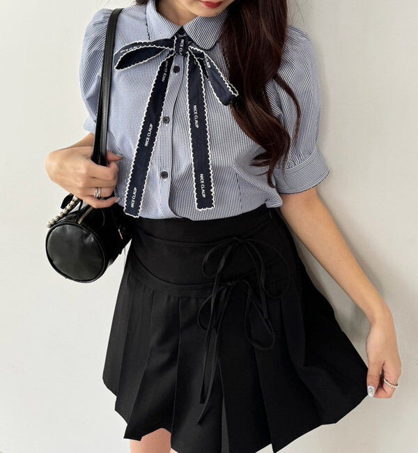  「ロゴボウタイブラウス」|シャツ・ブラウス|