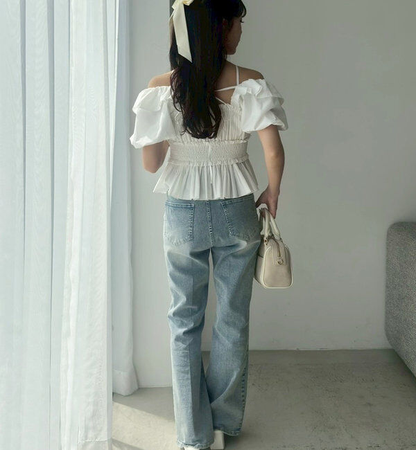  「プリーツシャーリングブラウス」|シャツ・ブラウス|