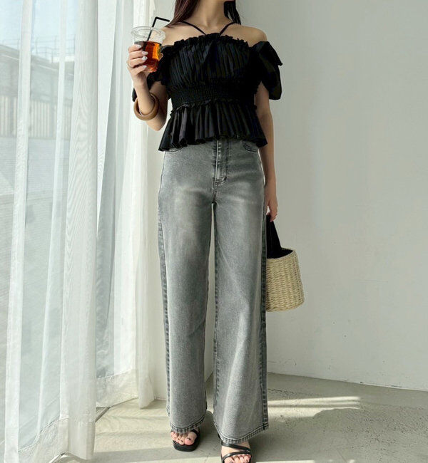  「プリーツシャーリングブラウス」|シャツ・ブラウス|