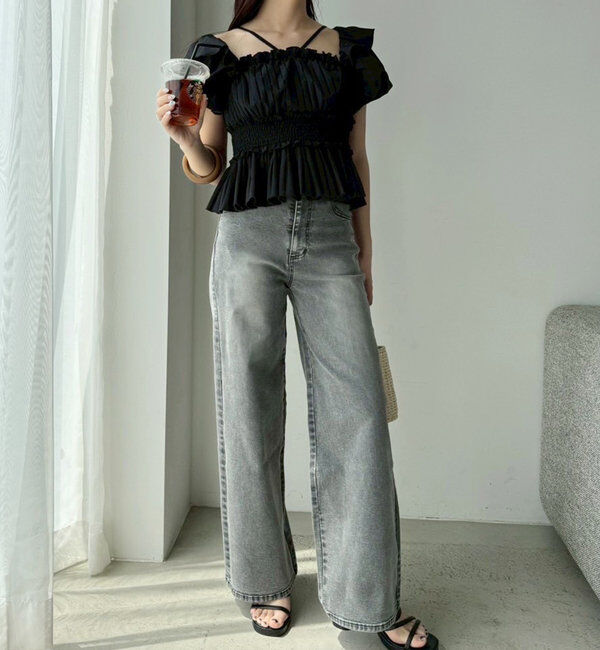  「プリーツシャーリングブラウス」|シャツ・ブラウス|