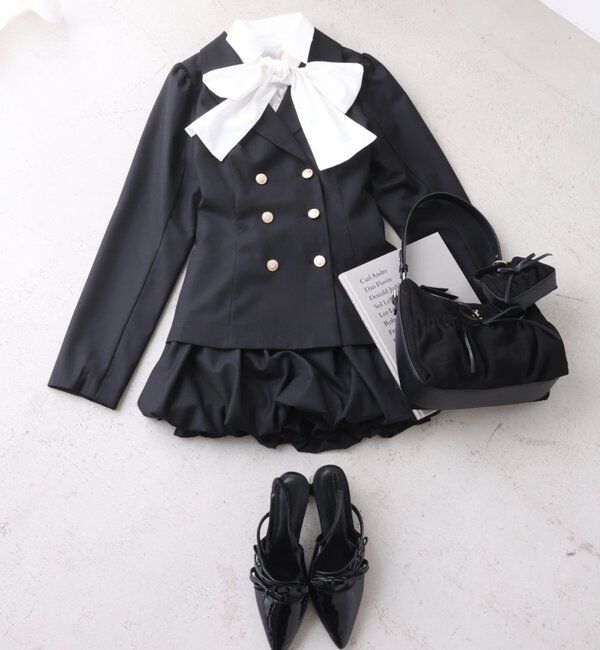  「【premiumorder】後ろレースアップテーラードジャケット/SM展開」|テーラードジャケット|