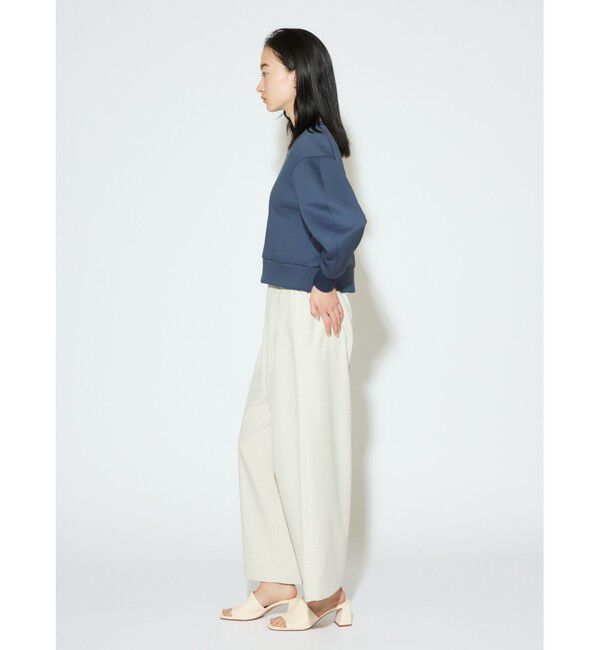 MIDIUMISOLID「MIDIUMISOLID for Ladies カーブスリーブダブルニットプルオーバー」|Tシャツ・カットソー|