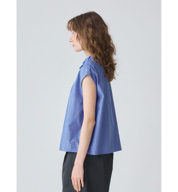 MidiUmi「MidiUmi ボリュームフリルカラーシャツ」|シャツ・ブラウス|