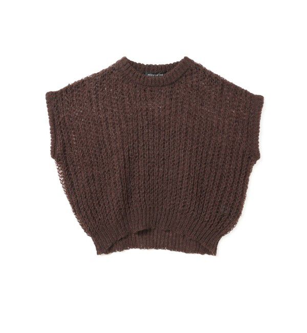 mizuiro ind「mizuiro ind ヘアリーコクーンワイドベスト」|ニット・セーター|