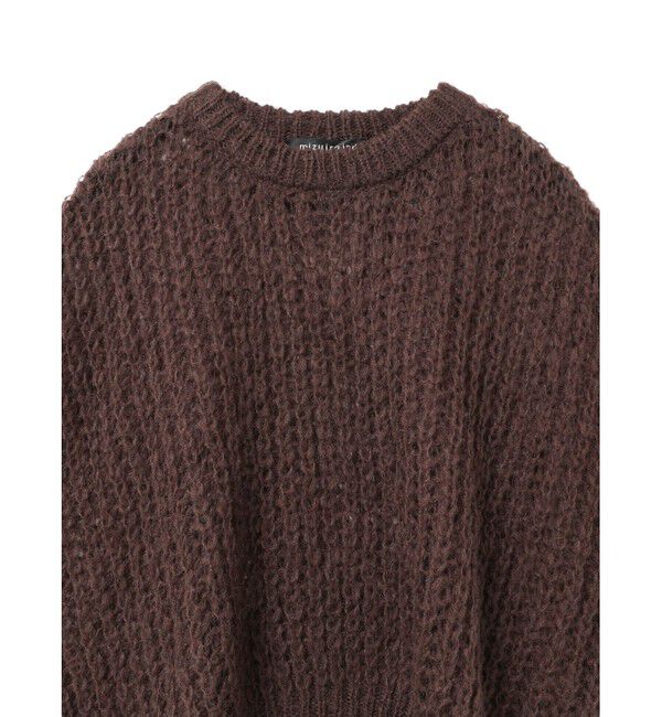 mizuiro ind「mizuiro ind ヘアリーコクーンワイドベスト」|ニット・セーター|