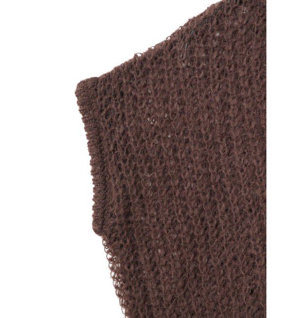 mizuiro ind「mizuiro ind ヘアリーコクーンワイドベスト」|ニット・セーター|