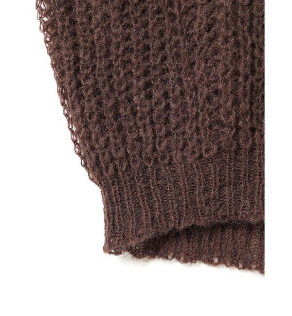 mizuiro ind「mizuiro ind ヘアリーコクーンワイドベスト」|ニット・セーター|