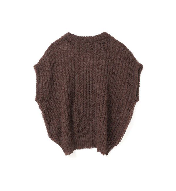 mizuiro ind「mizuiro ind ヘアリーコクーンワイドベスト」|ニット・セーター|