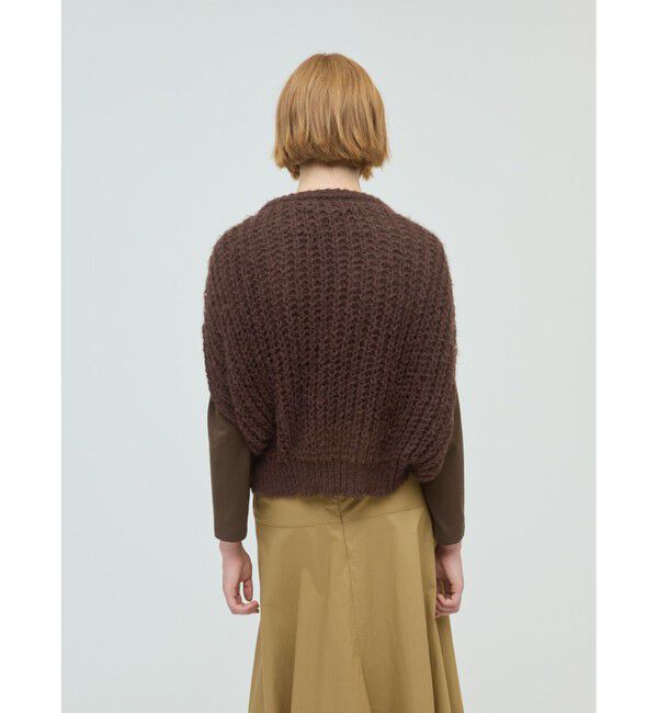 mizuiro ind「mizuiro ind ヘアリーコクーンワイドベスト」|ニット・セーター|