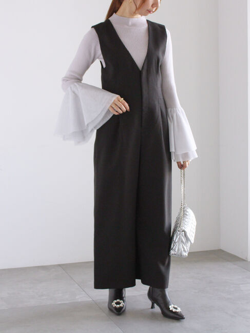 Te chichi「チュールフレアスリーブニットプルオーバー」|ニット・セーター|