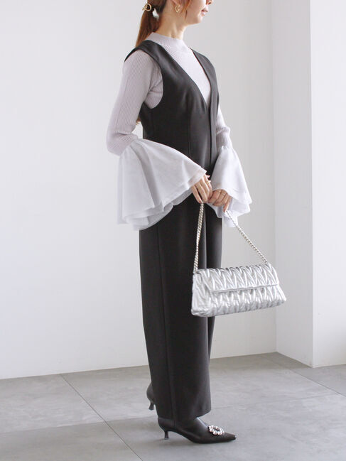 Te chichi「チュールフレアスリーブニットプルオーバー」|ニット・セーター|