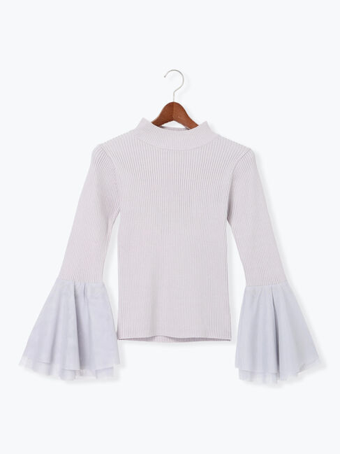 Te chichi「チュールフレアスリーブニットプルオーバー」|ニット・セーター|