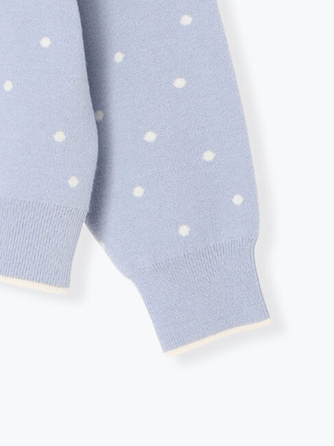 Te chichi TERRASSE「ドットジャカードハイネックニット」|ニット・セーター|