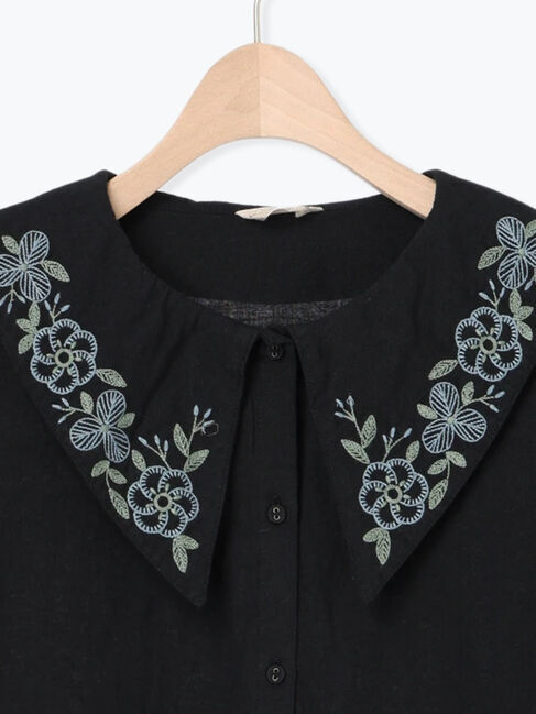 Samansa Mos2「【マカベアリス&times;Samansa Mos2】花柄刺繍ブラウス」|シャツ・ブラウス|