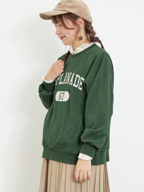 Samansa Mos2「ロゴプリントゆるスウェット」|Tシャツ・カットソー|