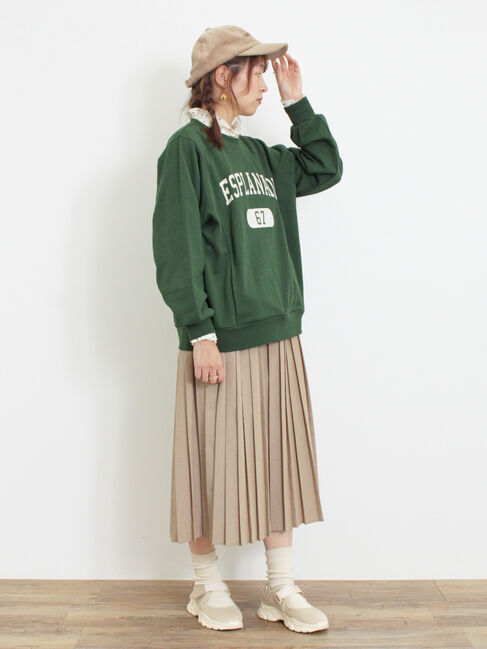 Samansa Mos2「ロゴプリントゆるスウェット」|Tシャツ・カットソー|