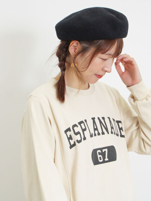 Samansa Mos2「ロゴプリントゆるスウェット」|Tシャツ・カットソー|