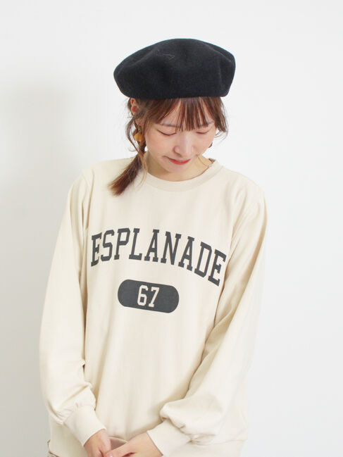 Samansa Mos2「ロゴプリントゆるスウェット」|Tシャツ・カットソー|