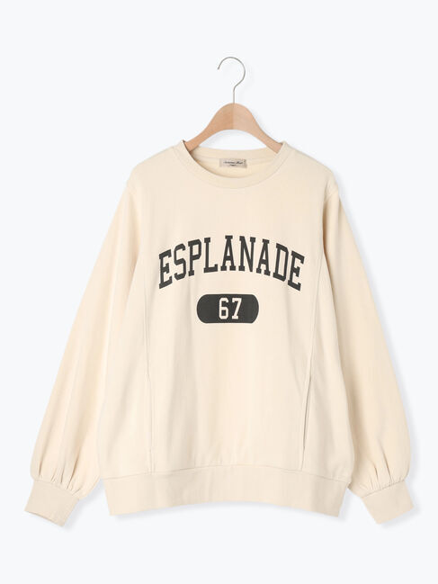 Samansa Mos2「ロゴプリントゆるスウェット」|Tシャツ・カットソー|