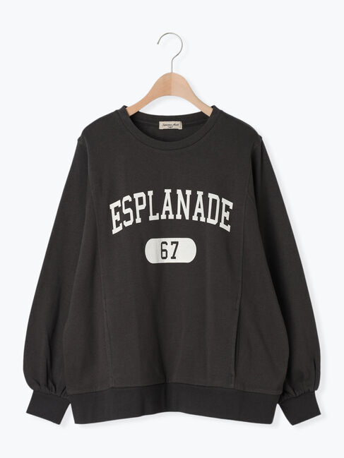 Samansa Mos2「ロゴプリントゆるスウェット」|Tシャツ・カットソー|