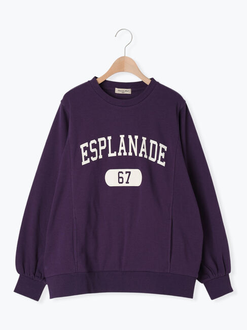 Samansa Mos2「ロゴプリントゆるスウェット」|Tシャツ・カットソー|