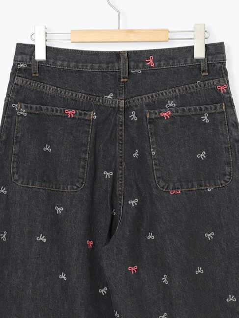 Samansa Mos2「【M/Lサイズ】ホックタックデニムパンツ」|その他|