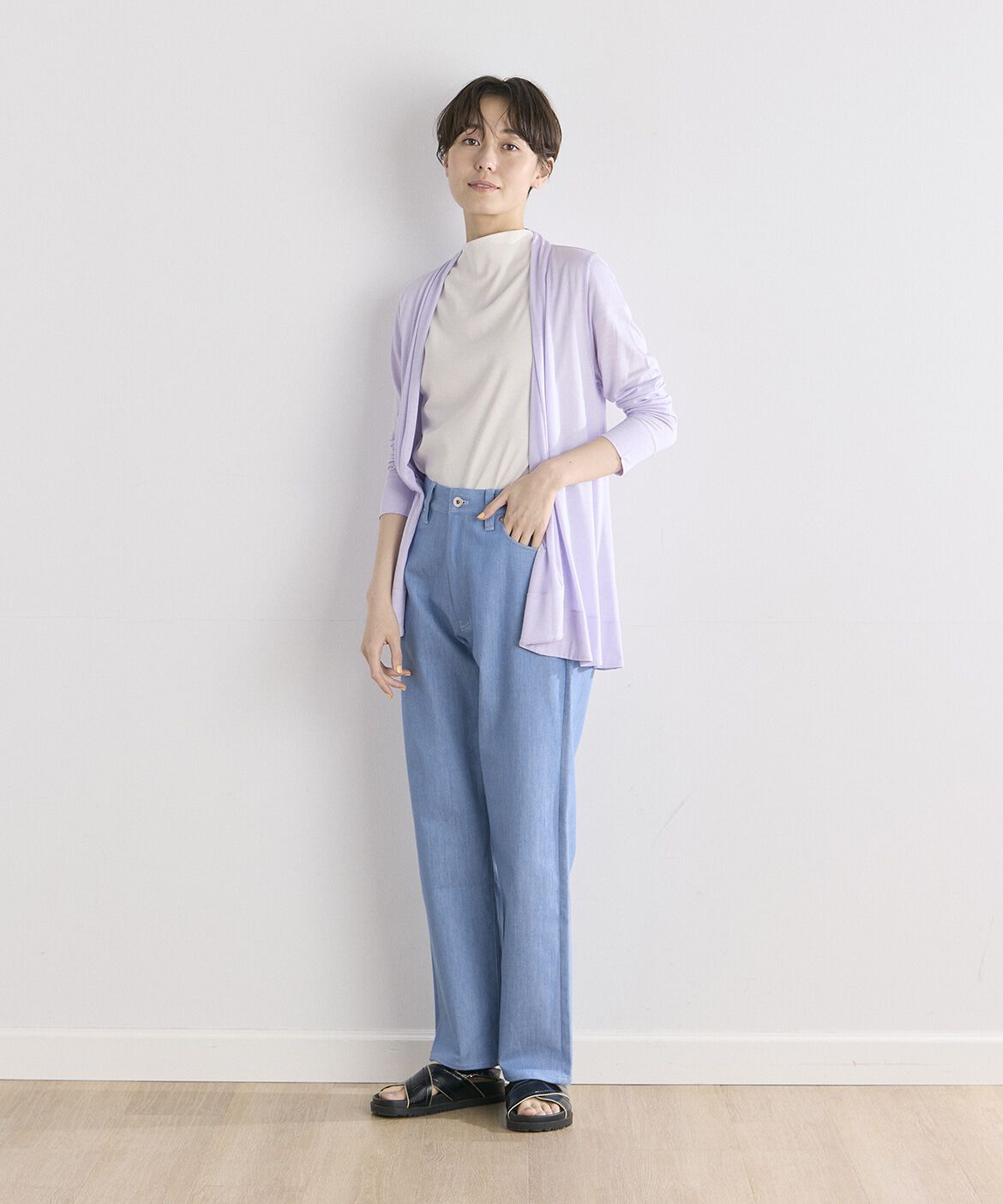 DAY by DAY it&rsquo;s international「さらさらカーデ」|カーディガン|パープル2