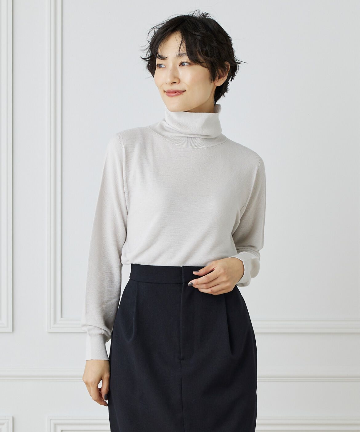DAY by DAY it&rsquo;s international「タートルネックニット《Cuoo》」|ニット・セーター|グレーベージ 3