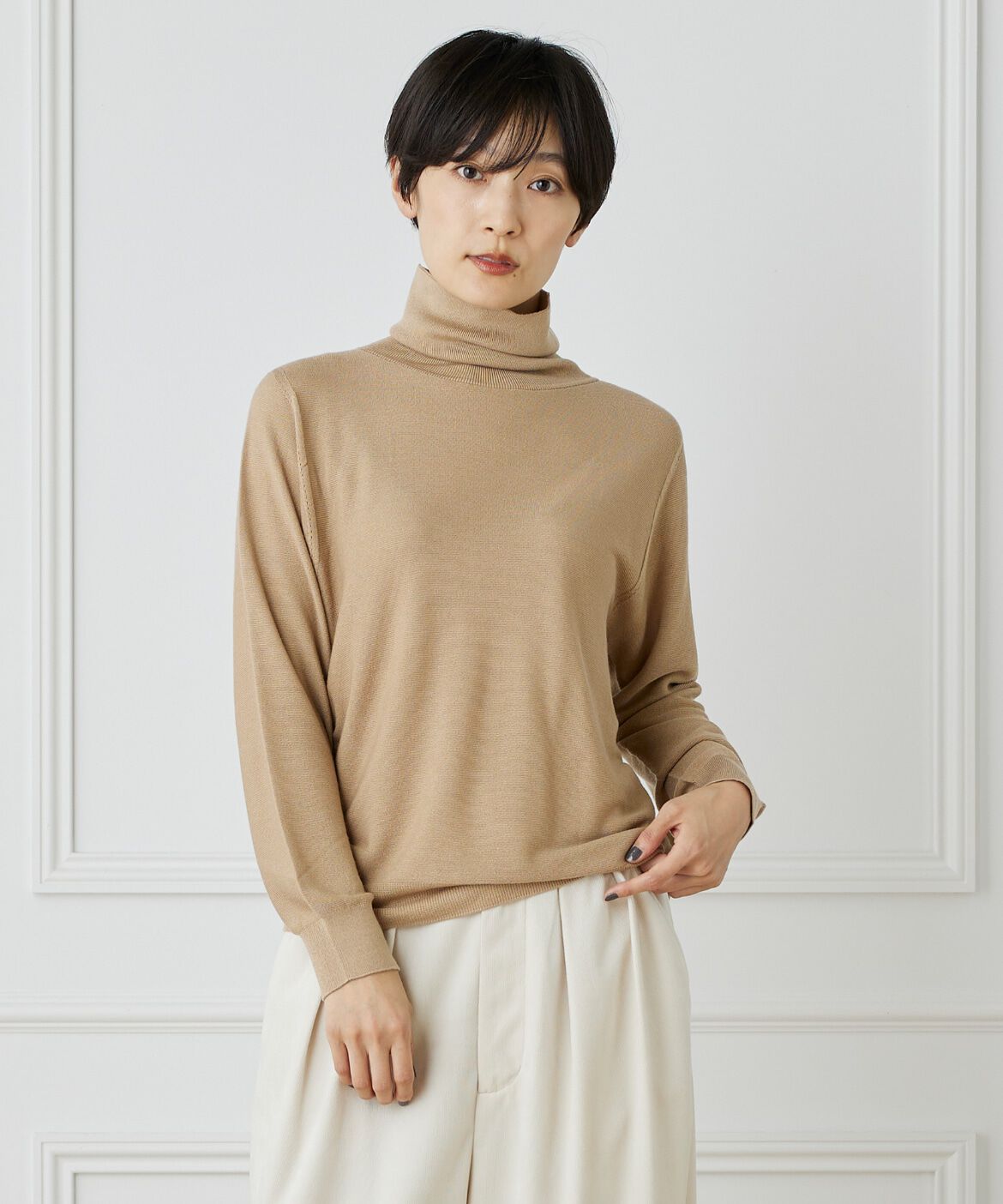 DAY by DAY it&rsquo;s international「タートルネックニット《Cuoo》」|ニット・セーター|ベージュ2