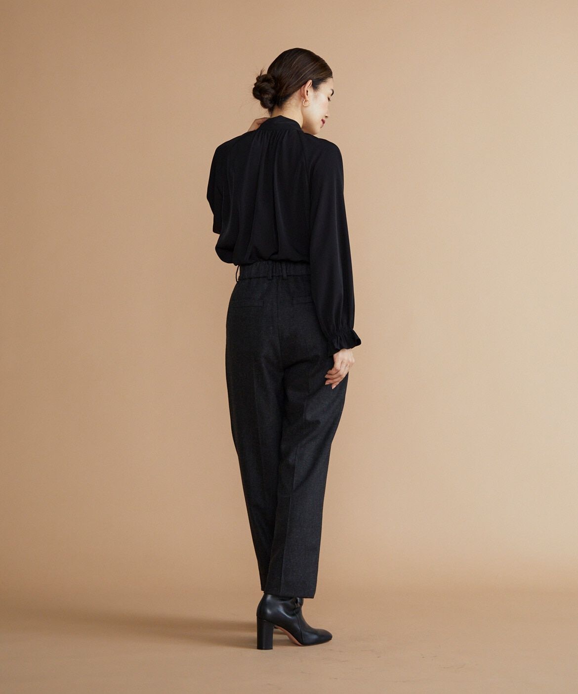 INED「《大きいサイズ》2タックパンツ《Botto Giuseppe》」|スラックス|