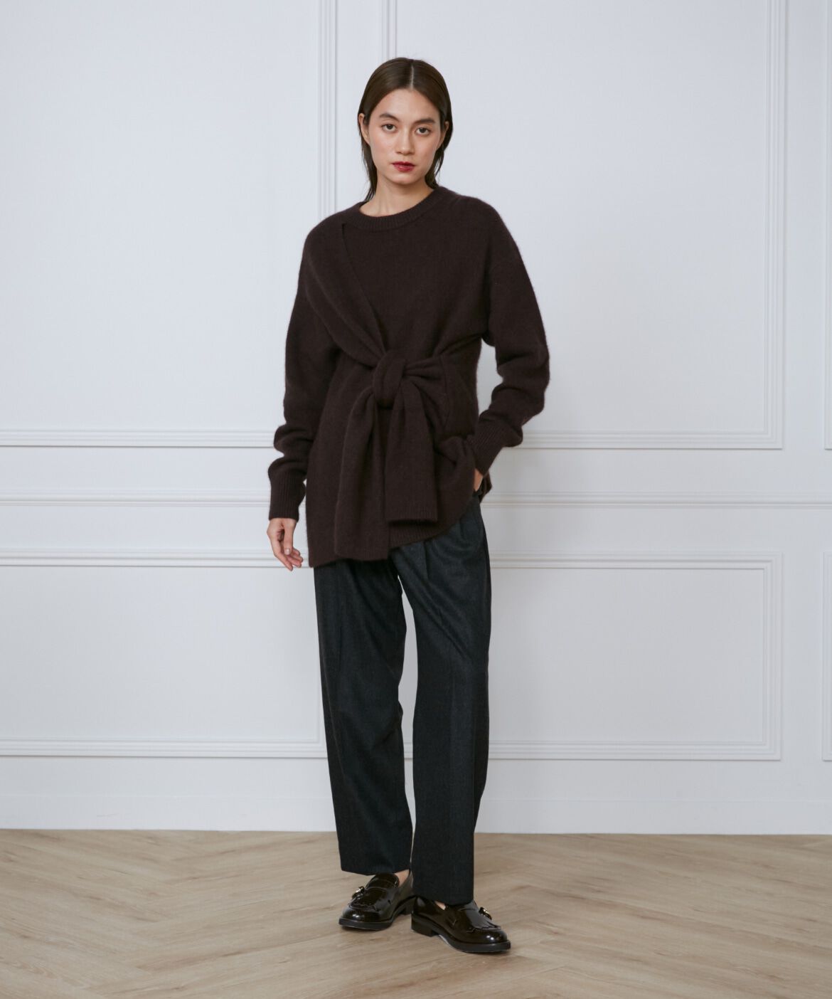 INED「《大きいサイズ》2タックパンツ《Botto Giuseppe》」|スラックス|