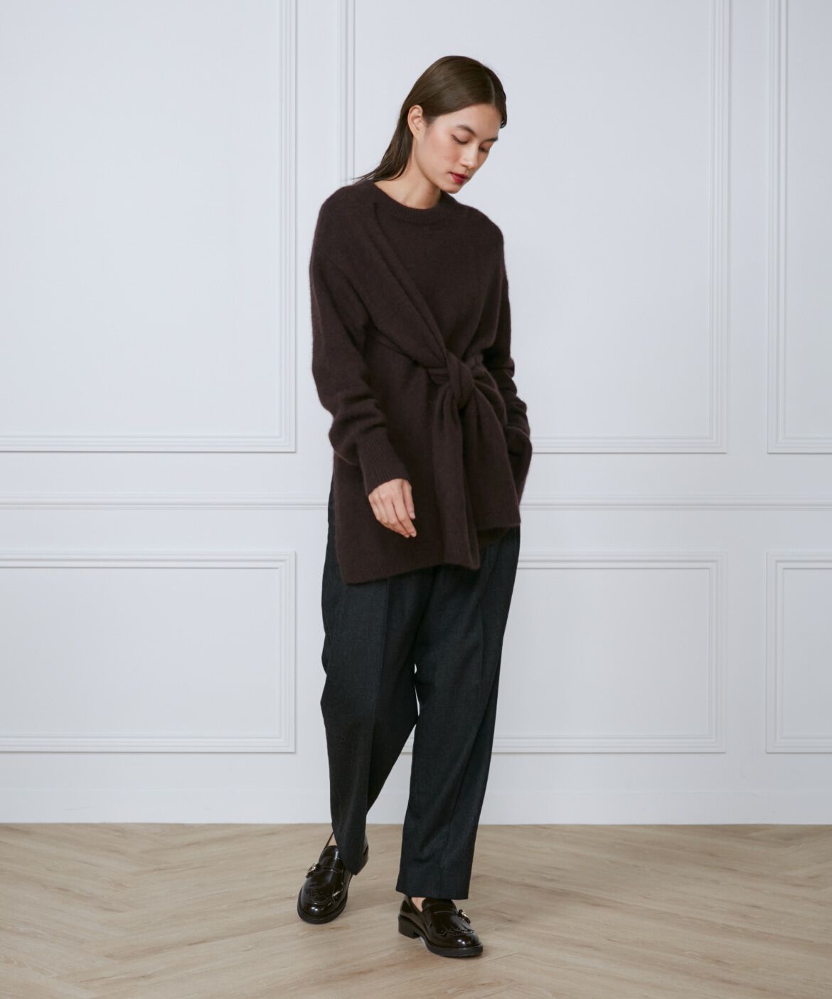 INED「《大きいサイズ》2タックパンツ《Botto Giuseppe》」|スラックス|