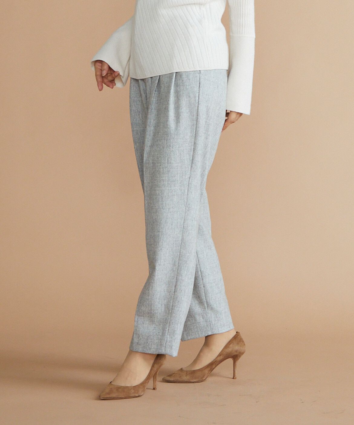 INED「《大きいサイズ》2タックパンツ《Botto Giuseppe》」|スラックス|