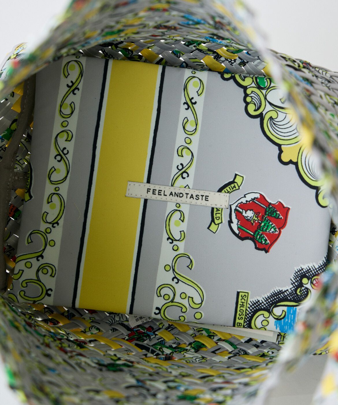 INED「《SUPERIOR CLOSET》Weaving one-shoulder M print バッグ《FEEL AND TASTE》」|トートバッグ|