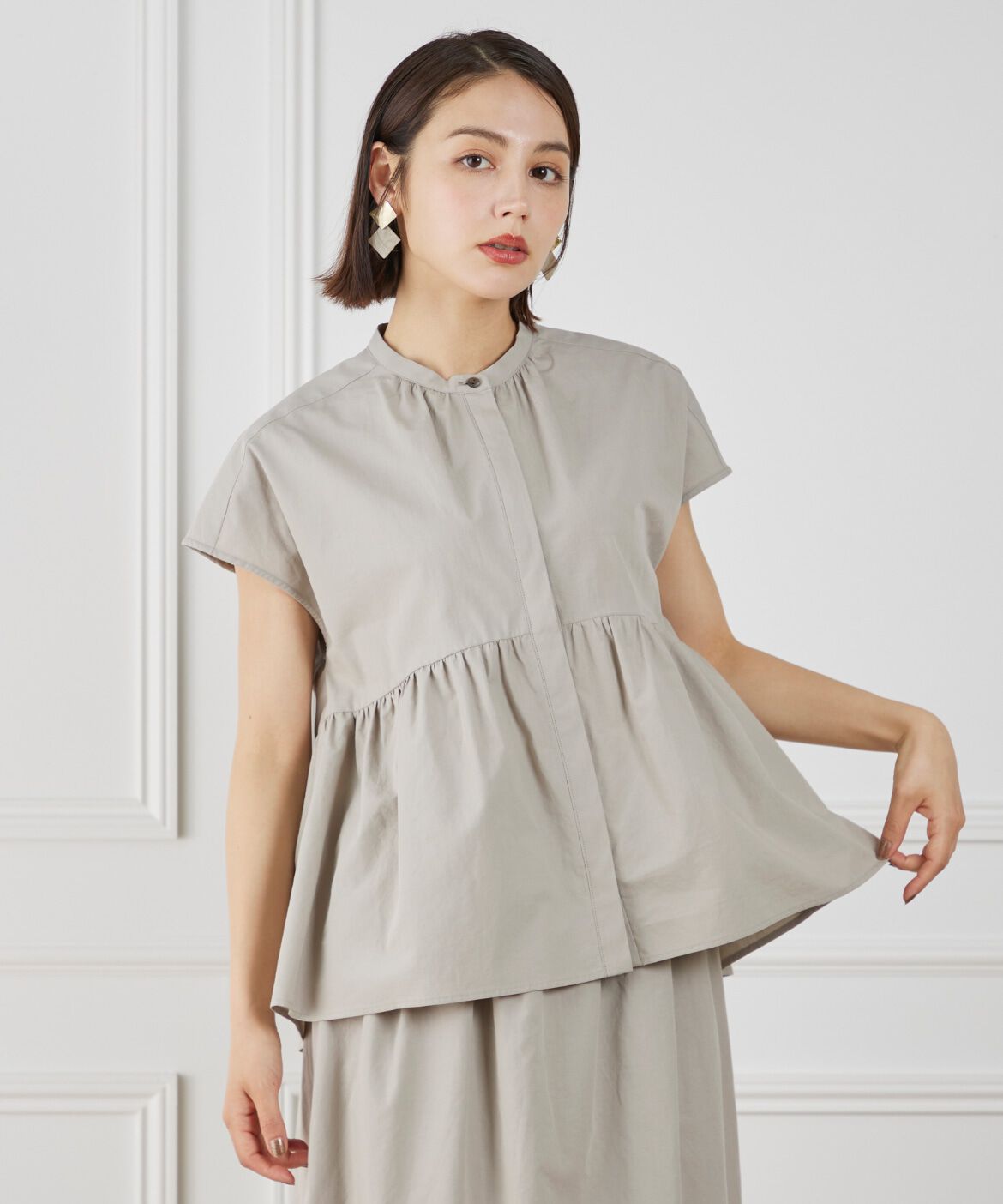 7-IDconcept.「ペプラムブラウス」|シャツ・ブラウス|