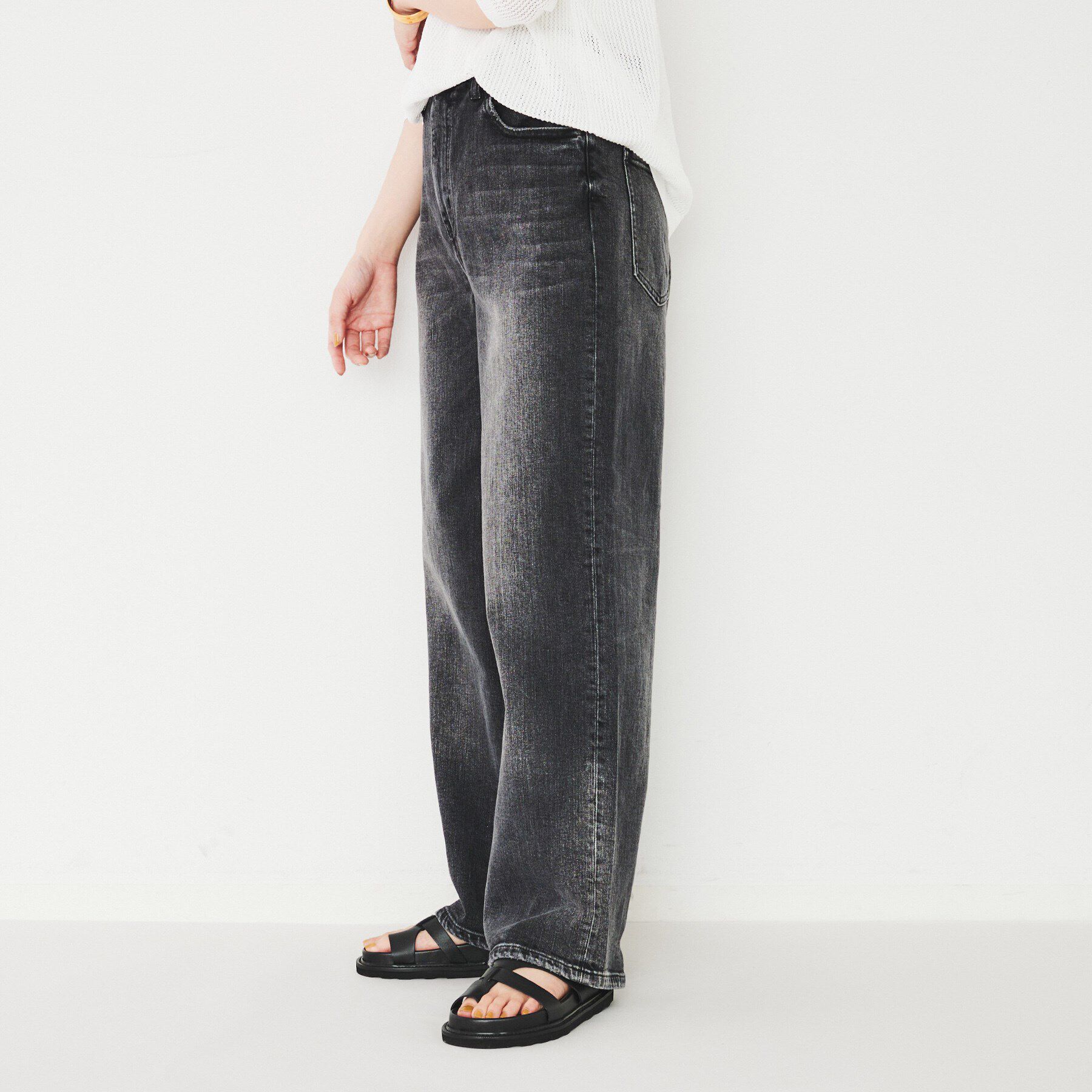 UNTITLED「【Healthy DENIM】 Pink Pepper（ピンクペッパー）ワイドストレートデニム」|デニム|