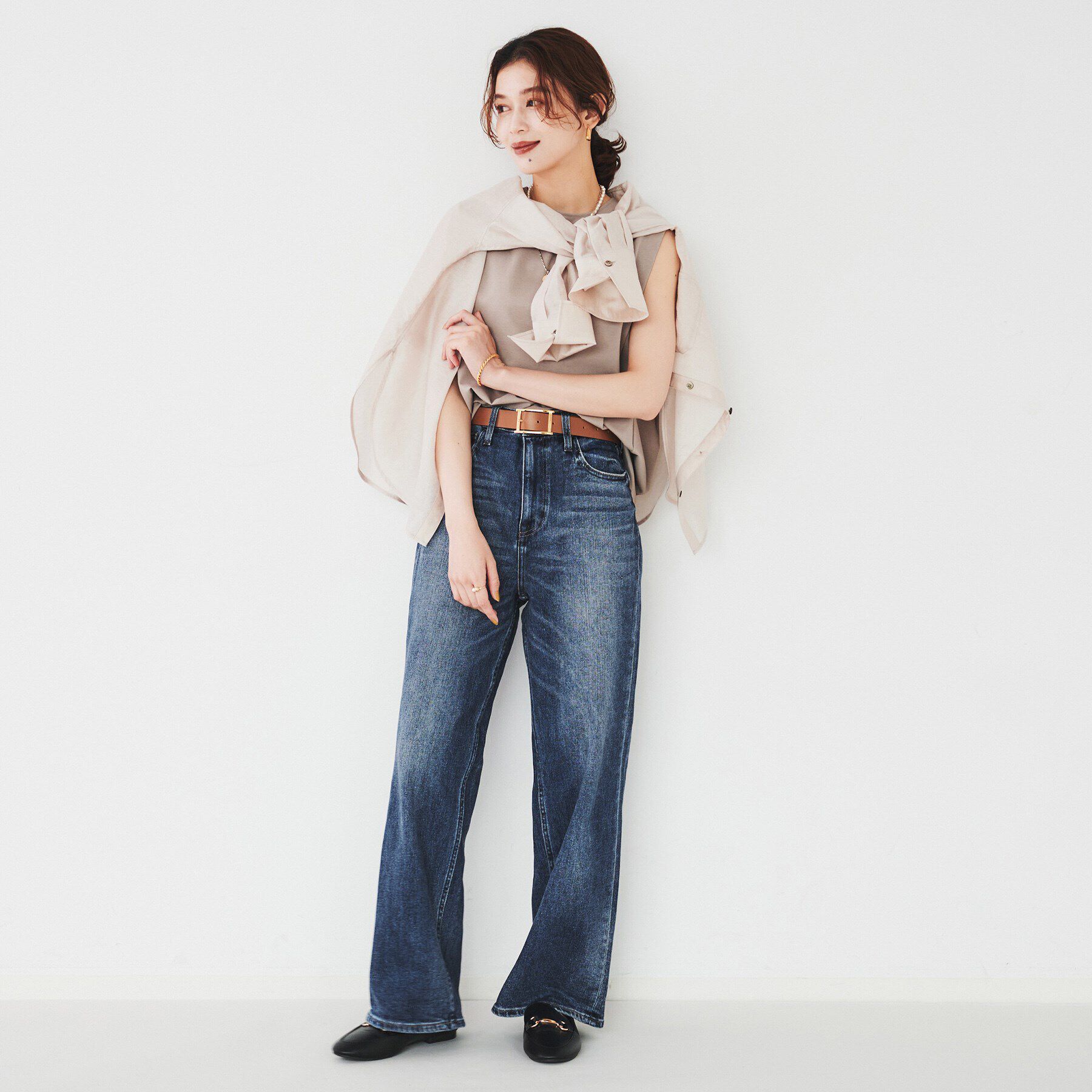 UNTITLED「【Healthy DENIM】 Pink Pepper（ピンクペッパー）ワイドストレートデニム」|デニム|