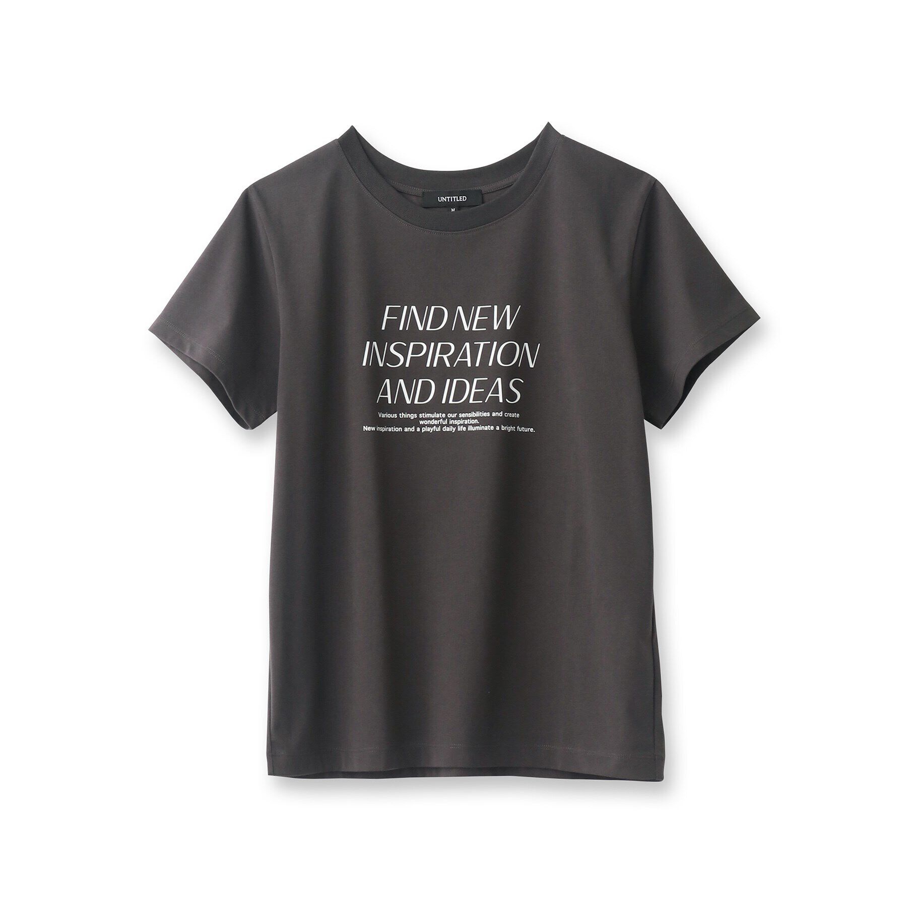 UNTITLED「【なめらかな肌触り】シルケットロゴTシャツ」|Tシャツ・カットソー|