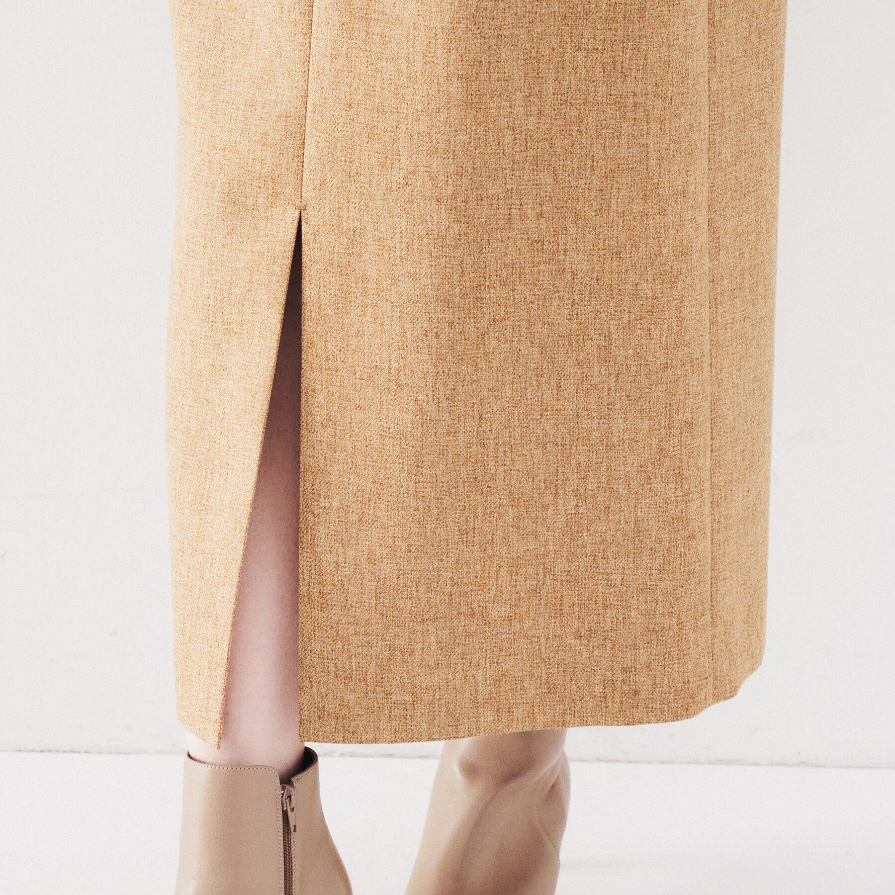 UNTITLED「【ツイードライク素材/セットアップ可】メランジ ジャンパースカート」|ワンピース|