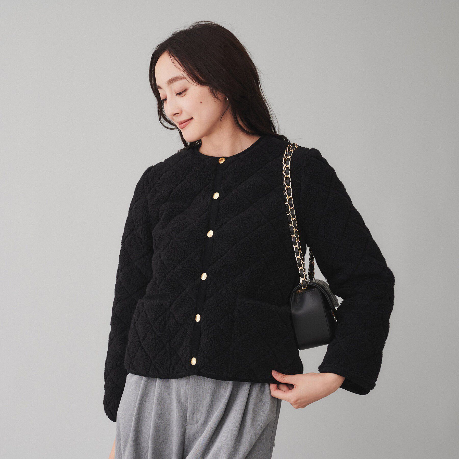 UNTITLED「【 TRADITIONAL WEATHERWEAR 】ARKLEY キルティングジャケット」|ブルゾン・スタジャン|ﾌﾞﾗｯｸ(019)