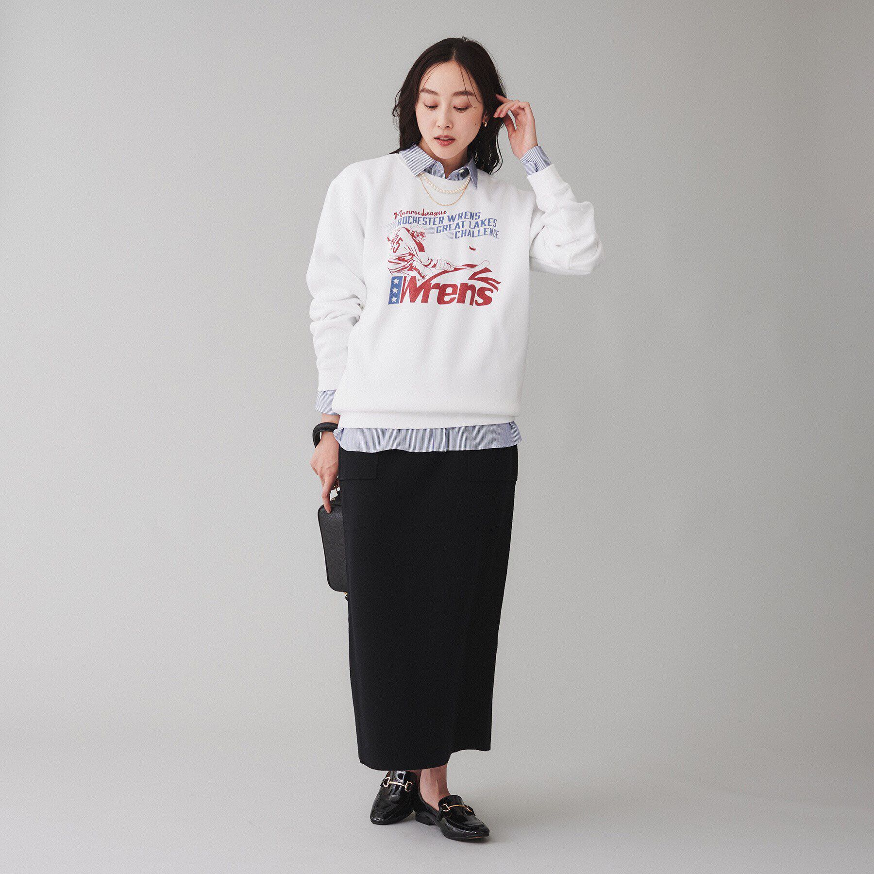 UNTITLED「【Liyoca】ミラノリブロングスカート」|スカート|