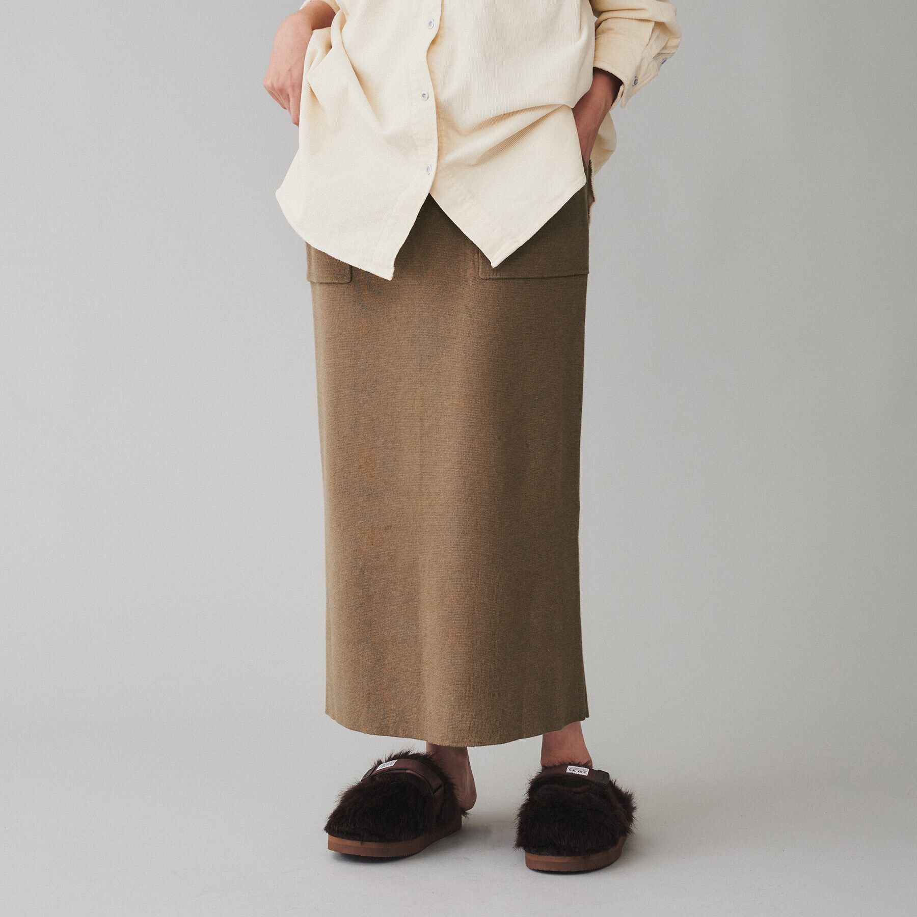 UNTITLED「【Liyoca】ミラノリブロングスカート」|スカート|
