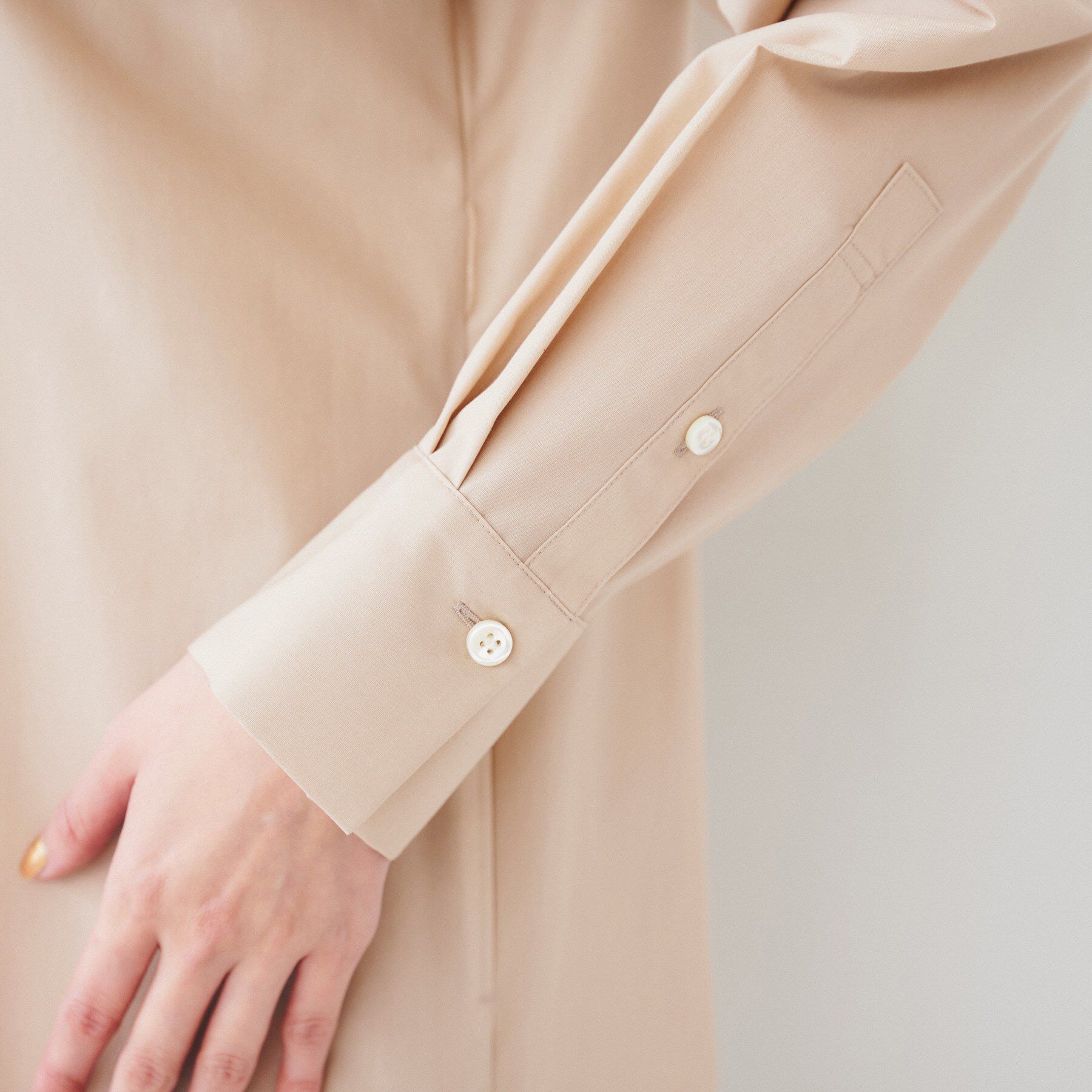 UNTITLED「バンドカラーシャツワンピース」|ワンピース|