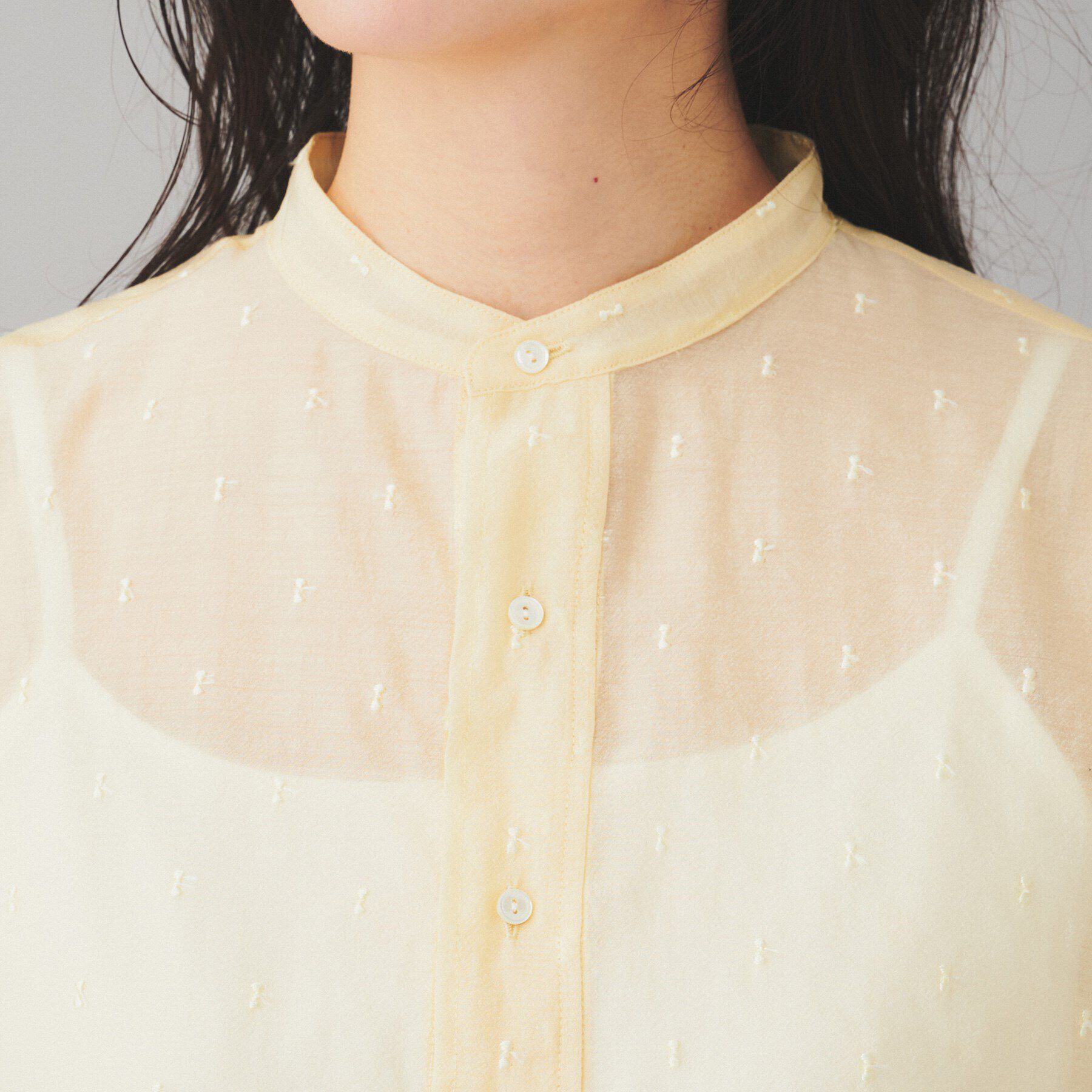 UNTITLED「【TICCA】ドットエンブロイダリーフレンチシャツ」|シャツ・ブラウス|