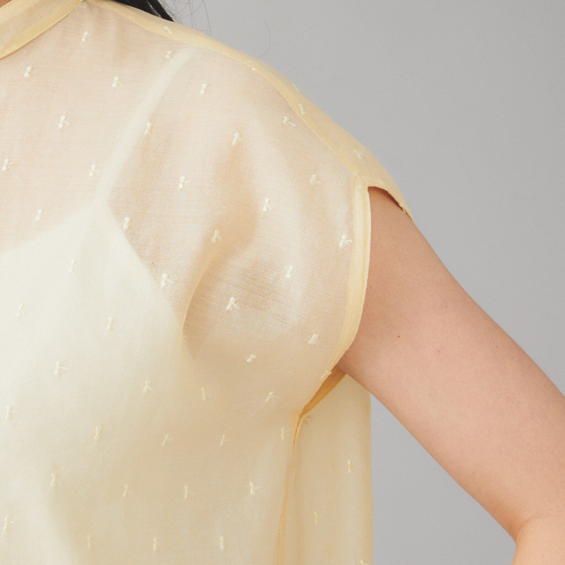 UNTITLED「【TICCA】ドットエンブロイダリーフレンチシャツ」|シャツ・ブラウス|