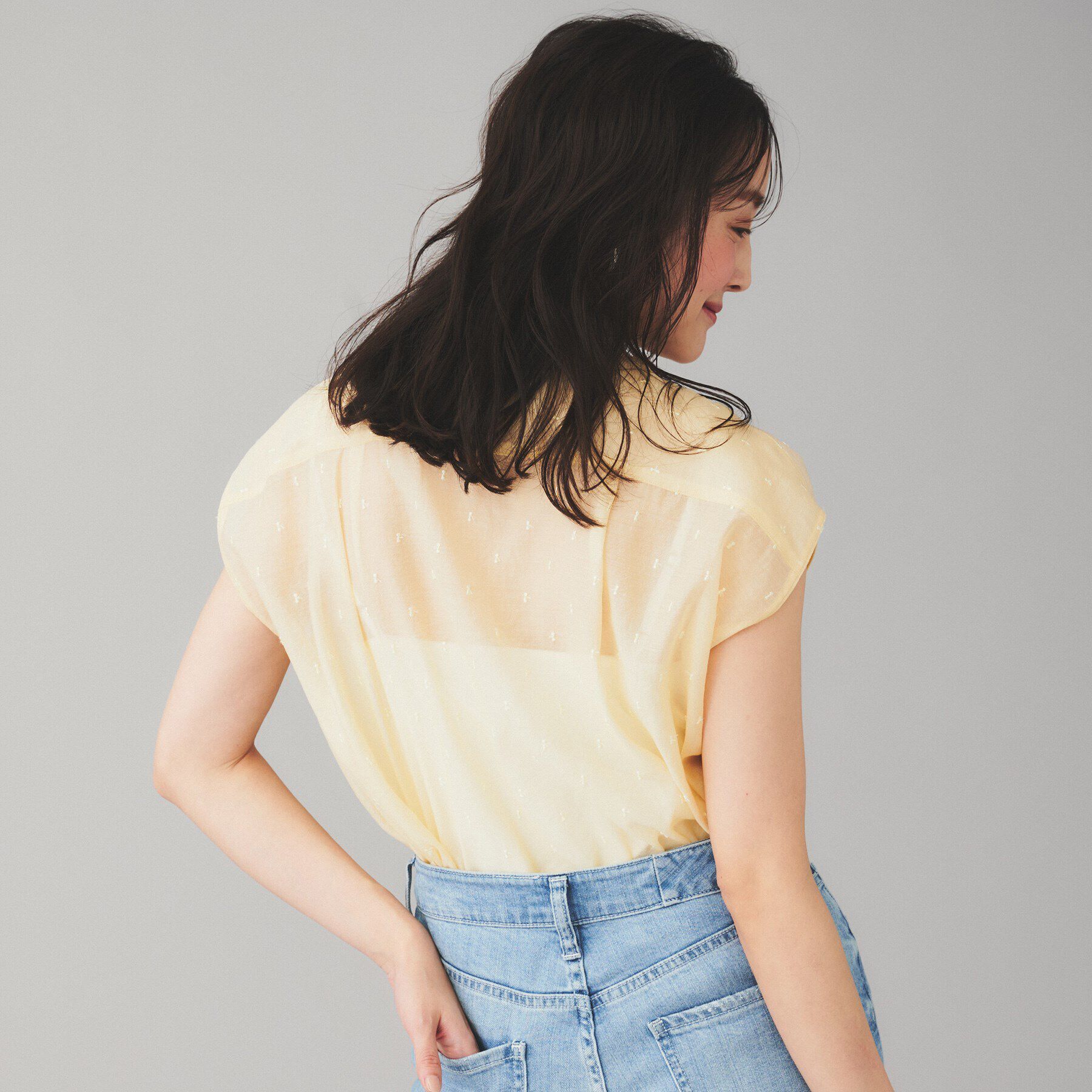 UNTITLED「【TICCA】ドットエンブロイダリーフレンチシャツ」|シャツ・ブラウス|