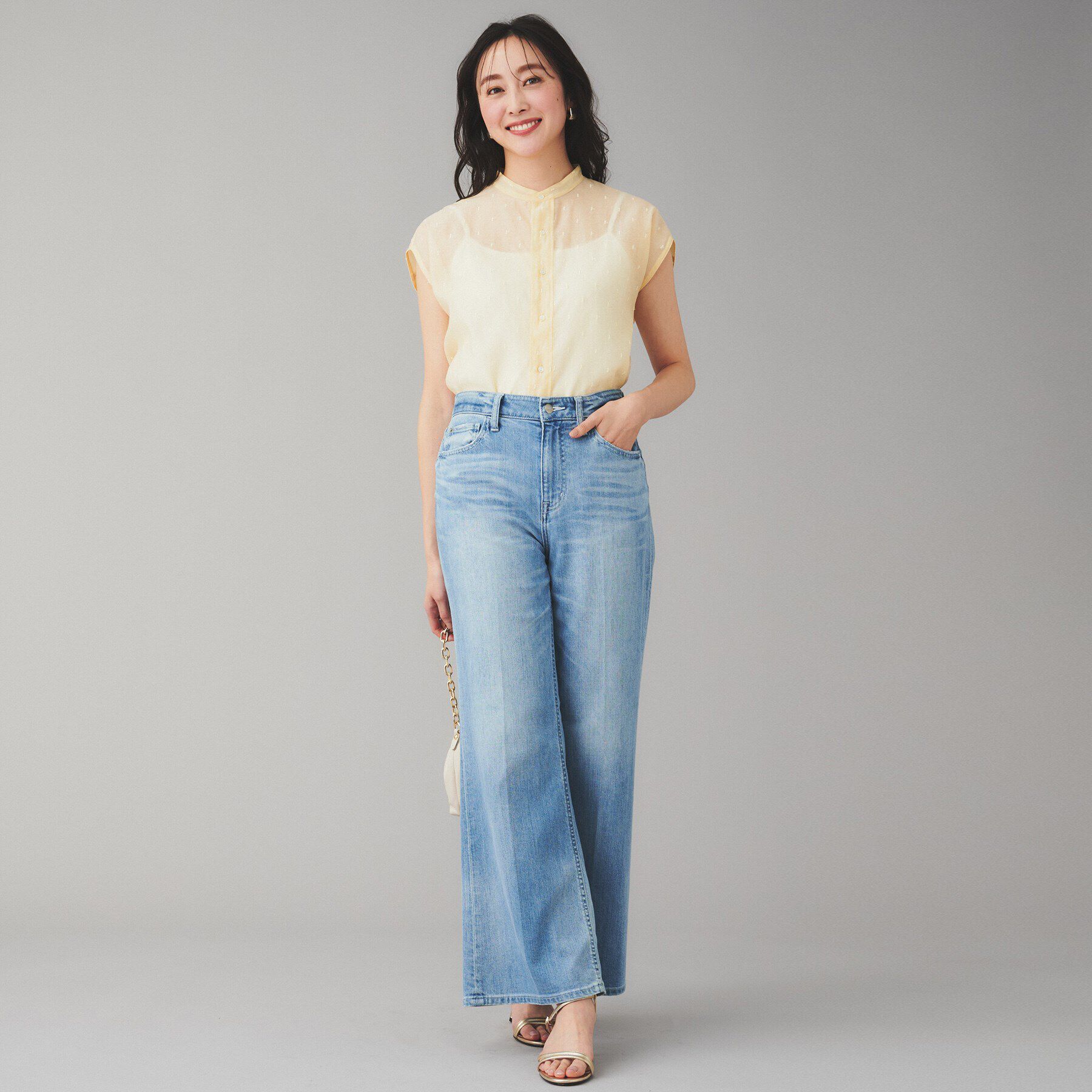 UNTITLED「【TICCA】ドットエンブロイダリーフレンチシャツ」|シャツ・ブラウス|