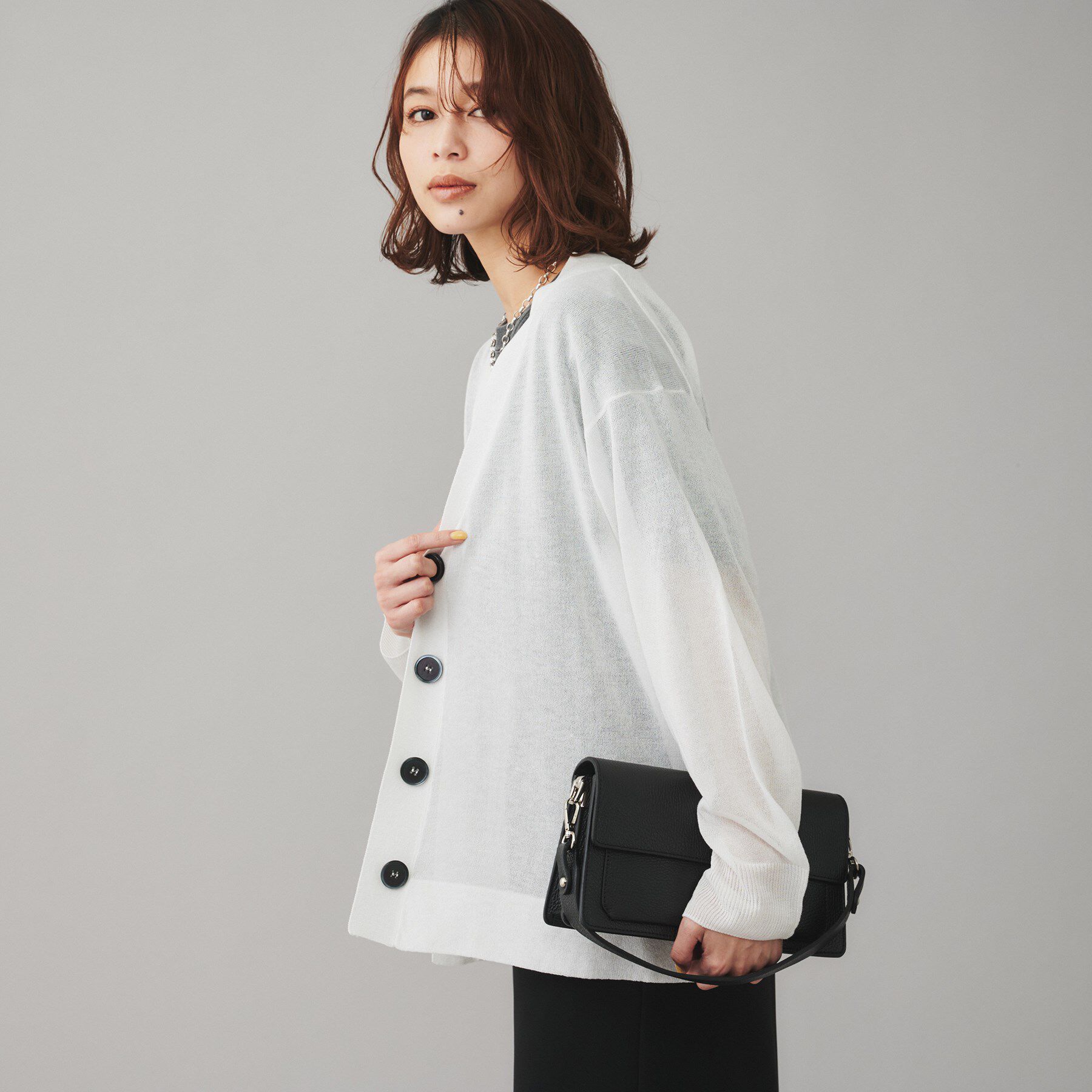 UNTITLED「【TORRAZZO DONNA】シースルーラメカーディガン」|カーディガン|